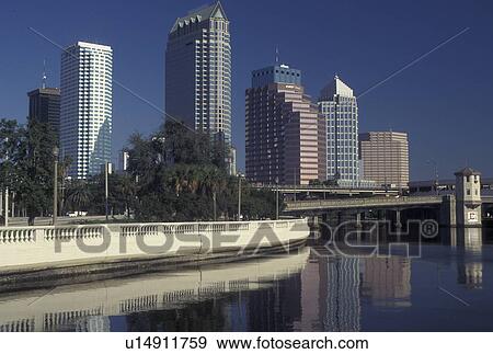 Tampa, FL, skyline, Florida, Tampa Bay, Skyline of downtown Tampa on Hillsborough Bay. View Large Photo Image Stock Photo - Tampa, FL, skyline, Florida, Tampa Bay, Skyline of downtown Tampa on Hillsborough Bay.. Fotosearch