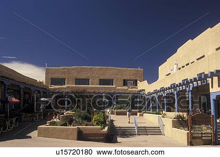 Taos, NM, New Mexico, Shopping plaza, adobe style architecture, in the village of Taos. View Large Photo Image Stock Image - Taos, NM, New Mexico, Shopping plaza, adobe style architecture, in the village of Taos.. Fotosearch