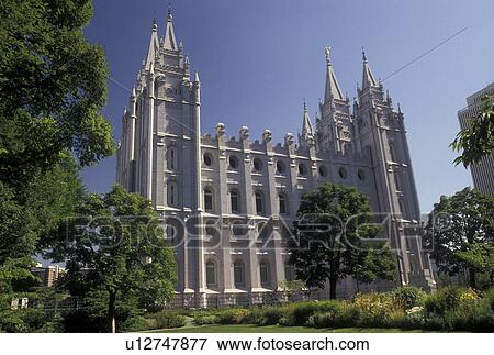 temple, Salt Lake City, UT, mormons, Utah, Mormon Temple and Temple Square in Salt Lake City. The Church of Jesus Christ of Latter-day Saints. View Large Photo Image Stock Photo - temple, Salt Lake City, UT, mormons, Utah, Mormon Temple and Temple Square in Salt Lake City. The Church of Jesus Christ of Latter-day Saints.. Fotosearch