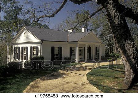 The Little White House, Warm Springs, FDR, Georgia, GA, Franklin Delano Roosevelt's Little White House in Warm Springs at the Little White House State Historic Site. View Large Photo Image Stock Photo - The Little White House, Warm Springs, FDR, Georgia, GA, Franklin Delano Roosevelt's Little White House in Warm Springs at the Little White House State Historic Site.. Fotosearch