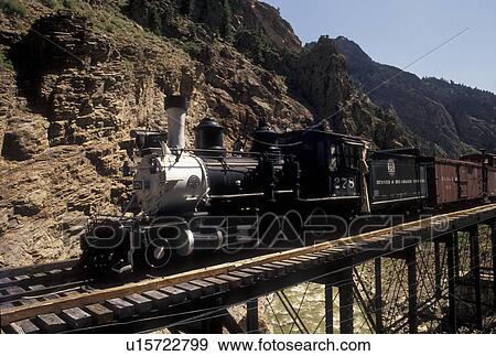 train, Curecanti National Recreation Area, CO, Colorado, Denver and Rio Grande Engine 278 displayed on a trestle at Cimarron Visitor Center at the Curecanti Nat'l Recreation Area in Colorado. View Large Photo Image Stock Photo - train, Curecanti National Recreation Area, CO, Colorado, Denver and Rio Grande Engine 278 displayed on a trestle at Cimarron Visitor Center at the Curecanti Nat'l Recreation Area in Colorado.. Fotosearch
