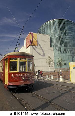 trolley, aquarium, New Orleans, Louisiana, LA, Red Riverfront Trolley outside the Aquarium of the Americas on the riverfront in New Orleans. View Large Photo Image Stock Photography - trolley, aquarium, New Orleans, Louisiana, LA, Red Riverfront Trolley outside the Aquarium of the Americas on the riverfront in New Orleans.. Fotosearch