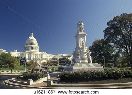 U. S. Capitol, Peace Monument, Washington, DC, capitol, District of Columbia, Peace Monument outside the United States Capitol Building in the nation's capital Washington D. C. in the fall. View Large Photo Image Stock Photo - U. S. Capitol, Peace Monument, Washington, DC, capitol, District of Columbia, Peace Monument outside the United States Capitol Building in the nation's capital Washington D. C. in the fall.. Fotosearch