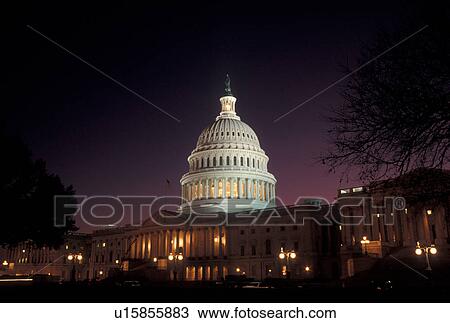 U. S. Capitol, Washington, DC, District of Columbia, United States Capitol Building illuminated at night on Capitol Hill in the nation's capital Washington D. C. View Large Photo Image Stock Image - U. S. Capitol, Washington, DC, District of Columbia, United States Capitol Building illuminated at night on Capitol Hill in the nation's capital Washington D. C.. Fotosearch