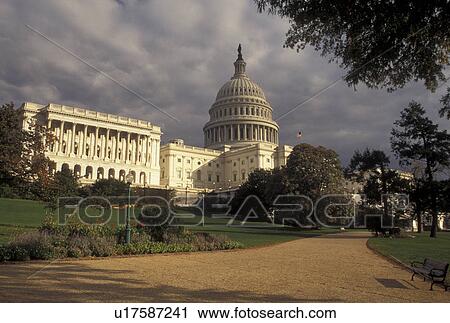 Stock Image -  U. S. Capitol, Washington, DC, capitol, District of Columbia, United States Capitol Building in the nation's capital Washington D. C. in the fall.. Fotosearch