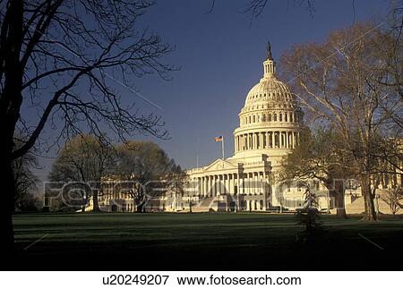 Stock Photo -  United States Capitol, Washington, DC, District of Columbia, U. S. Capitol Building on Capitol Hill in Washington, D. C.. Fotosearch