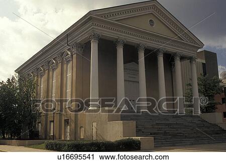 Stock Image -  University of South Carolina, Columbia, SC, USC, South Carolina, Longstreet Theatre on the campus of the University of South Carolina in Columbia.. Fotosearch