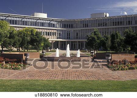 Stock Image -  university, Provo, UT, Brigham Young, Utah, Administration Building on the campus of Brigham Young University in Provo.. Fotosearch