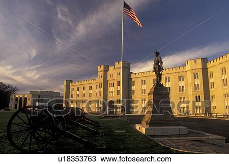 VMI, academy, Virginia Military Institute, Lexington, VA, college, Virginia, Cannons and the American Flag outside the Barracks on the campus of Virginia Military Institute in Lexington. View Large Photo Image Stock Image - VMI, academy, Virginia Military Institute, Lexington, VA, college, Virginia, Cannons and the American Flag outside the Barracks on the campus of Virginia Military Institute in Lexington.. Fotosearch