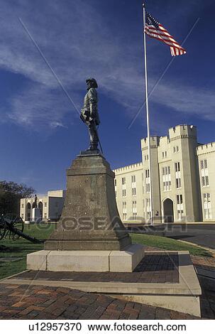 VMI, Virginia Military Institute, Lexington, VA, college, Virginia, Stonewall Jackson Statue and the American Flag outside the Barracks on the campus of Virginia Military Institute in Lexington. View Large Photo Image Stock Image - VMI, Virginia Military Institute, Lexington, VA, college, Virginia, Stonewall Jackson Statue and the American Flag outside the Barracks on the campus of Virginia Military Institute in Lexington.. Fotosearch