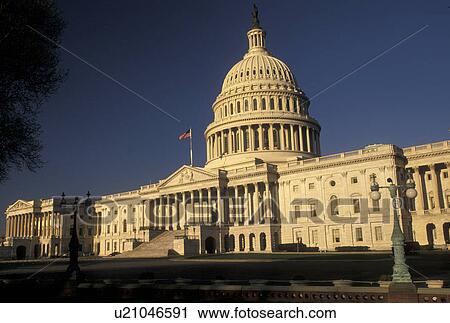 Stock Image -  Washington, DC, U. S. Capitol, District of Columbia, United States Capitol Building on Capitol Hill in Washington, D. C.. Fotosearch