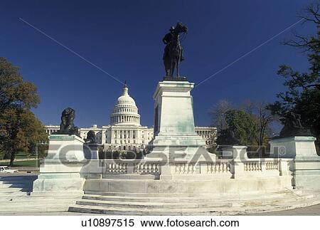 Washington, DC, U. S. Capitol, Ulysses S. Grant, capitol, District of Columbia, Equestrian statue of Ulysses S. Grant in front of the United States Capitol Building in the nation's capital Washington D. C. at sunset. View Large Photo Image Stock Photography - Washington, DC, U. S. Capitol, Ulysses S. Grant, capitol, District of Columbia, Equestrian statue of Ulysses S. Grant in front of the United States Capitol Building in the nation's capital Washington D. C. at sunset.. Fotosearch