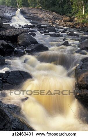 waterfalls, MN, Lake Superior, North Shore Drive, Minnesota, Waterfall along Gooseberry River on Lake Superior North Shore in Minnesota. View Large Photo Image Stock Image - waterfalls, MN, Lake Superior, North Shore Drive, Minnesota, Waterfall along Gooseberry River on Lake Superior North Shore in Minnesota.. Fotosearch