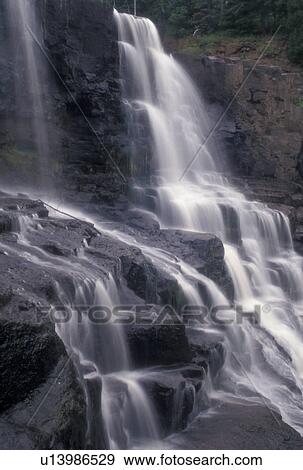 waterfalls, MN, Lake Superior, North Shore Drive, Minnesota, Gooseberry Lower Falls along Gooseberry River in Gooseberry State Park. View Large Photo Image Stock Photo - waterfalls, MN, Lake Superior, North Shore Drive, Minnesota, Gooseberry Lower Falls along Gooseberry River in Gooseberry State Park.. Fotosearch