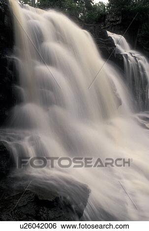 waterfalls, MN, Lake Superior, North Shore Drive, Minnesota, Gooseberry Upper Falls along Gooseberry River in Gooseberry State Park. View Large Photo Image Stock Photograph - waterfalls, MN, Lake Superior, North Shore Drive, Minnesota, Gooseberry Upper Falls along Gooseberry River in Gooseberry State Park.. Fotosearch