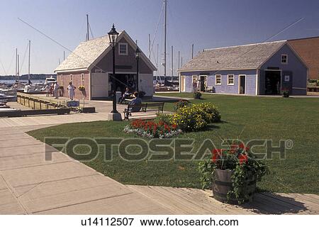 Stock Photo -  waterfront, Charlottetown, Prince Edward Island, P. E. I Canada, Waterfront park in Charlottetown on Prince Edward Island.. Fotosearch