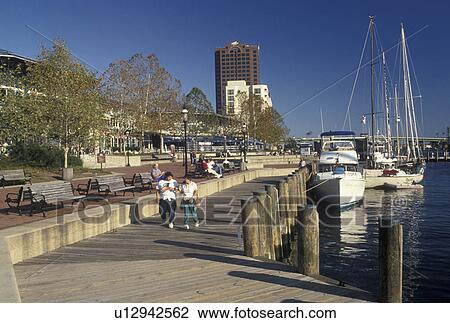 waterfront, Norfolk, VA, Hampton Roads, Virginia, The Waterside along Elizabeth River in downtown Norfolk. View Large Photo Image Stock Image - waterfront, Norfolk, VA, Hampton Roads, Virginia, The Waterside along Elizabeth River in downtown Norfolk.. Fotosearch