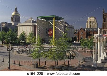 World of Coca Cola, Atlanta, GA, Underground Atlanta, Georgia, Plaza outside World of Coca-Cola Atlanta and Underground Atlanta in downtown Atlanta. Georgia's State Capitol in the background. View Large Photo Image Stock Image - World of Coca Cola, Atlanta, GA, Underground Atlanta, Georgia, Plaza outside World of Coca-Cola Atlanta and Underground Atlanta in downtown Atlanta. Georgia's State Capitol in the background.. Fotosearch