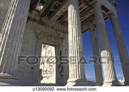 Stock Image -  Acropolis, Athens, Greece, Europe, Erechtheion temple at the Acropolis.. Fotosearch