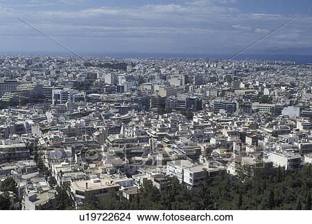 aerial, Athens, Greece, Europe, Aerial view of the city of Athens. View Large Photo Image Picture - aerial, Athens, Greece, Europe, Aerial view of the city of Athens.. Fotosearch