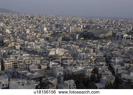 aerial, Athens, Greece, Europe, Aerial view of the city of Athens. View Large Photo Image Stock Photograph - aerial, Athens, Greece, Europe, Aerial view of the city of Athens.. Fotosearch