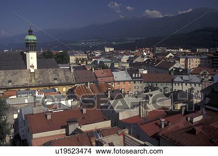 aerial, Austria, Innsbruck, Tirol, Alps, Aerial view of the city of Innsbruck. View Large Photo Image Picture - aerial, Austria, Innsbruck, Tirol, Alps, Aerial view of the city of Innsbruck.. Fotosearch