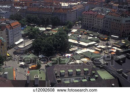 aerial, Munich, Germany, Bavaria, Munchen, Europe, Aerial view of the beer garden in the city of Munich. View Large Photo Image Stock Photo - aerial, Munich, Germany, Bavaria, Munchen, Europe, Aerial view of the beer garden in the city of Munich.. Fotosearch