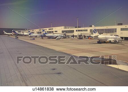 Stock Photo -  airport, terminal, Brussels, Bruxelles, Belgium, Europe, Zaventem, Bruxelles National Airport. Fotosearch