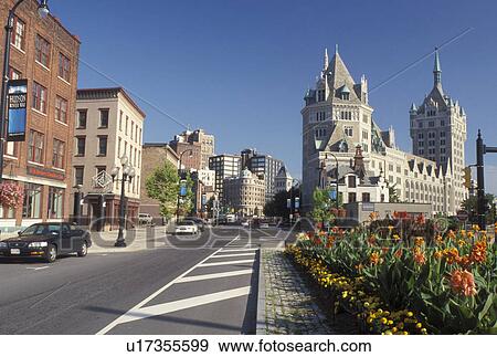 Stock Photo -  Albany, NY, New York, Downtown Albany.. Fotosearch