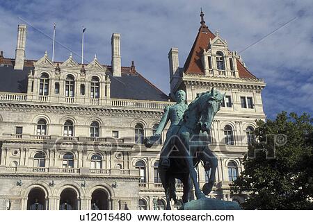 Albany, NY, State Capitol, State House, New York, Sheridan Equestrian Statue outside the New York State Capitol Building in the capital city of Albany. View Large Photo Image Stock Image - Albany, NY, State Capitol, State House, New York, Sheridan Equestrian Statue outside the New York State Capitol Building in the capital city of Albany.. Fotosearch