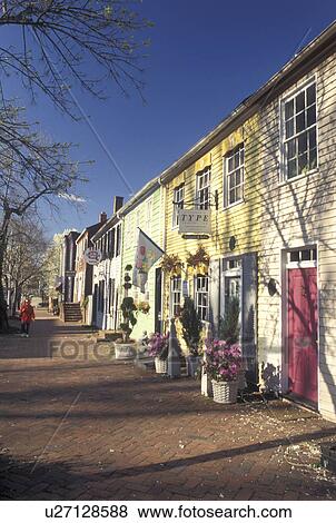 Alexandria, VA, Virginia, Shops and galleries along Washington Street in downtown Alexandria. View Large Photo Image Stock Photo - Alexandria, VA, Virginia, Shops and galleries along Washington Street in downtown Alexandria.. Fotosearch