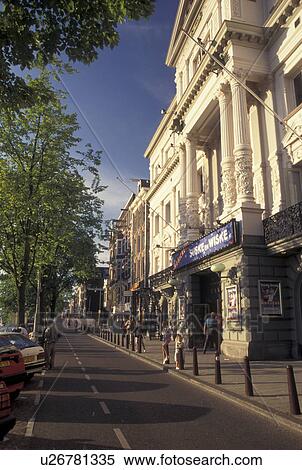 Amsterdam, Holland, Netherlands, Noord-Holland, Europe, Amstel Street in downtown Amsterdam. View Large Photo Image Stock Photography - Amsterdam, Holland, Netherlands, Noord-Holland, Europe, Amstel Street in downtown Amsterdam.. Fotosearch