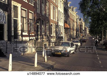 Amsterdam, Netherlands, Holland, Noord-Holland, Europe, Buildings along Amstel Street in downtown Amsterdam. View Large Photo Image Stock Photo - Amsterdam, Netherlands, Holland, Noord-Holland, Europe, Buildings along Amstel Street in downtown Amsterdam.. Fotosearch