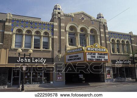 Ann Arbor, MI, Michigan, The Michigan Theatre in downtown Ann Arbor. View Large Photo Image Stock Photo - Ann Arbor, MI, Michigan, The Michigan Theatre in downtown Ann Arbor.. Fotosearch