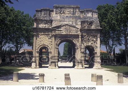 arch, France, Orange, Vaucluse, Provence, Europe, Arc de Triomphe the Roman triumphal arch in the city of Orange. View Large Photo Image Picture - arch, France, Orange, Vaucluse, Provence, Europe, Arc de Triomphe the Roman triumphal arch in the city of Orange.. Fotosearch
