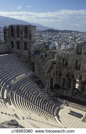 Athens, Acropolis, theater, Greece, Europe, Theatre of Herodes Atticus at the Acropolis. View Large Photo Image Stock Image - Athens, Acropolis, theater, Greece, Europe, Theatre of Herodes Atticus at the Acropolis.. Fotosearch