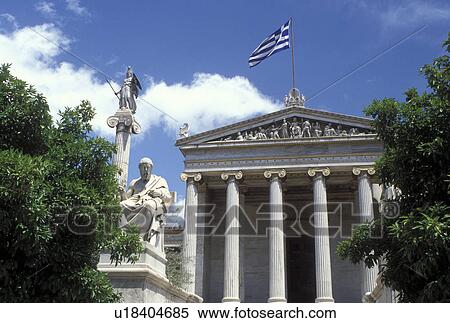 Athens, Greece, Europe, university, Academy of Athens in downtown Athens. View Large Photo Image Stock Photography - Athens, Greece, Europe, university, Academy of Athens in downtown Athens.. Fotosearch