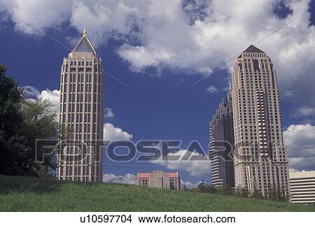 Atlanta, GA, Georgia, IBM Building and Midtown skyline in Atlanta. View Large Photo Image Picture - Atlanta, GA, Georgia, IBM Building and Midtown skyline in Atlanta.. Fotosearch