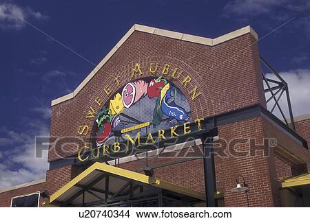 Atlanta, GA, Georgia, Sweet Auburn Curb Market in downtown Atlanta. View Large Photo Image Picture - Atlanta, GA, Georgia, Sweet Auburn Curb Market in downtown Atlanta.. Fotosearch