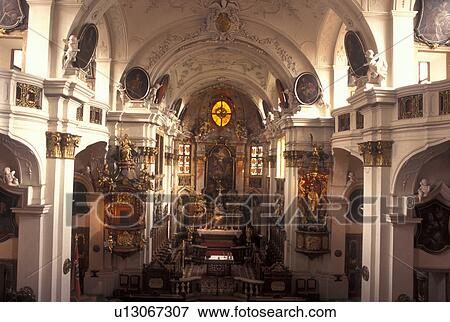 Austria, church, Durnstein, The Danube Valley, Wachau, Interior of The Parish Church View Large Photo Image Stock Photo -  Austria, church, Durnstein, The Danube Valley, Wachau, Interior of The Parish Church. Fotosearch