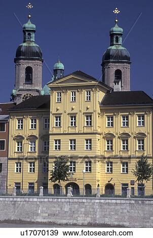 Austria, Innsbruck, Tirol, St. Jacob's Cathedral in the city of Innsbruck. View Large Photo Image Stock Photo - Austria, Innsbruck, Tirol, St. Jacob's Cathedral in the city of Innsbruck.. Fotosearch