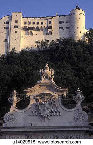 Austria, Salzburg, Hohensalzburg Fortress, View Large Photo Image Stock Photography - Austria, Salzburg, Hohensalzburg Fortress, . Fotosearch