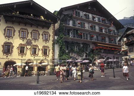 Austria, St. Wolfgang, Salzkammergut, Oberosterreich, Shops in the resort town of Saint Wolfgang. View Large Photo Image Picture - Austria, St. Wolfgang, Salzkammergut, Oberosterreich, Shops in the resort town of Saint Wolfgang. . Fotosearch