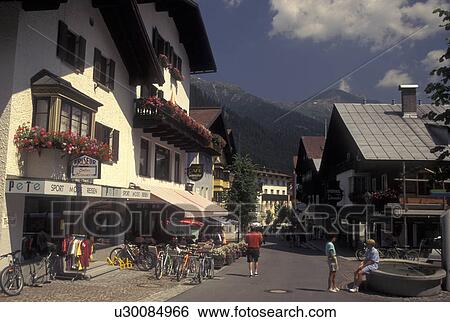 Austria, Tirol, Vorarlberg, St. Anton am Arlberg, Arlberg Region, Scenic alpine resort village of St. Anton am Arlberg in the Austrian Alps. View Large Photo Image Stock Photograph - Austria, Tirol, Vorarlberg, St. Anton am Arlberg, Arlberg Region, Scenic alpine resort village of St. Anton am Arlberg in the Austrian Alps.. Fotosearch