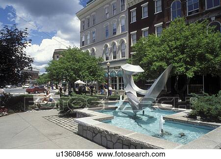Bangor, Maine, ME, Pedestrian street in downtown Bangor. View Large Photo Image Stock Photograph - Bangor, Maine, ME, Pedestrian street in downtown Bangor.. Fotosearch