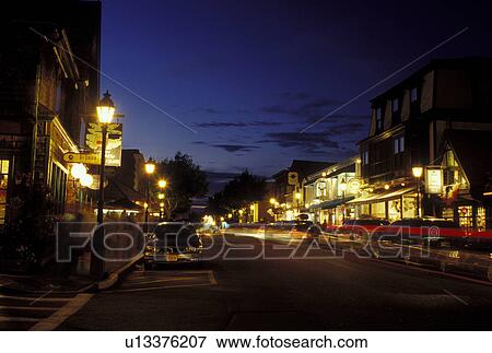 Bar Harbor, ME, Maine, Mount Desert Island, Downtown Bar Harbor in the evening. View Large Photo Image Stock Photo - Bar Harbor, ME, Maine, Mount Desert Island, Downtown Bar Harbor in the evening.. Fotosearch