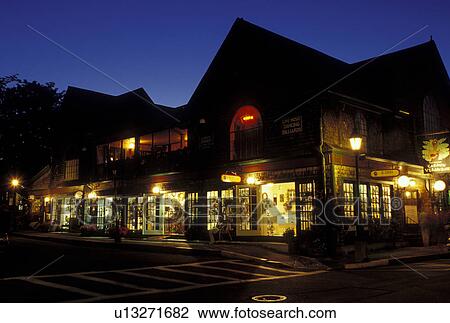 Bar Harbor, ME, Mount Desert Island, Maine, Gift shop in downtown Bar Harbor in the evening. View Large Photo Image Stock Image - Bar Harbor, ME, Mount Desert Island, Maine, Gift shop in downtown Bar Harbor in the evening.. Fotosearch