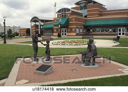 baseball, Lansing, MI, Michigan, Oldsmobile Park in downtown Lansing. View Large Photo Image Stock Photo - baseball, Lansing, MI, Michigan, Oldsmobile Park in downtown Lansing.. Fotosearch