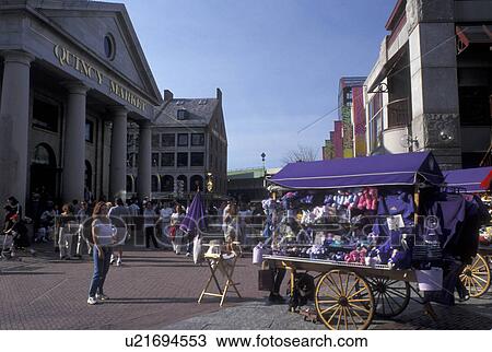 Boston, MA, Massachusetts, Street vendors at Quincy Market in downtown Boston. View Large Photo Image Stock Image - Boston, MA, Massachusetts, Street vendors at Quincy Market in downtown Boston.. Fotosearch
