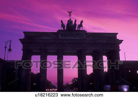 Brandenburg Tor, Berlin, Germany, Europe, Brandenburger Gate at sunset View Large Photo Image Stock Image - Brandenburg Tor, Berlin, Germany, Europe, Brandenburger Gate at sunset. Fotosearch